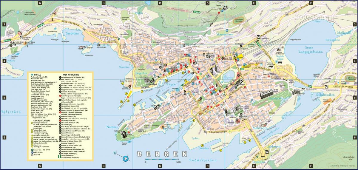 bergen Norway city-map