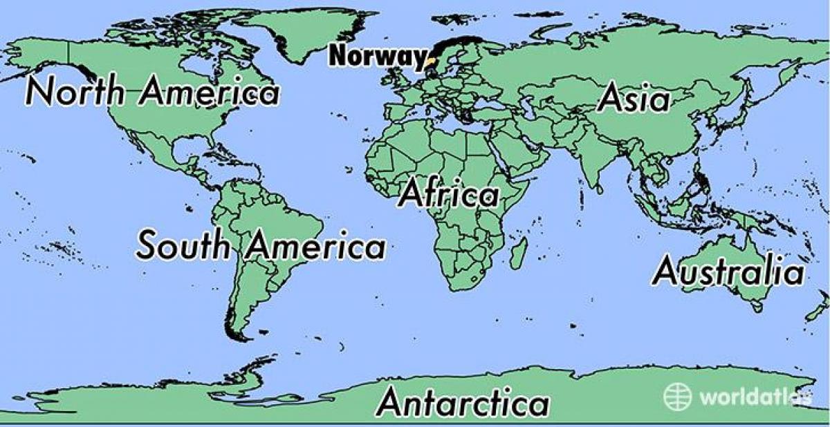 Karte von Norwegen Lage auf der Welt 