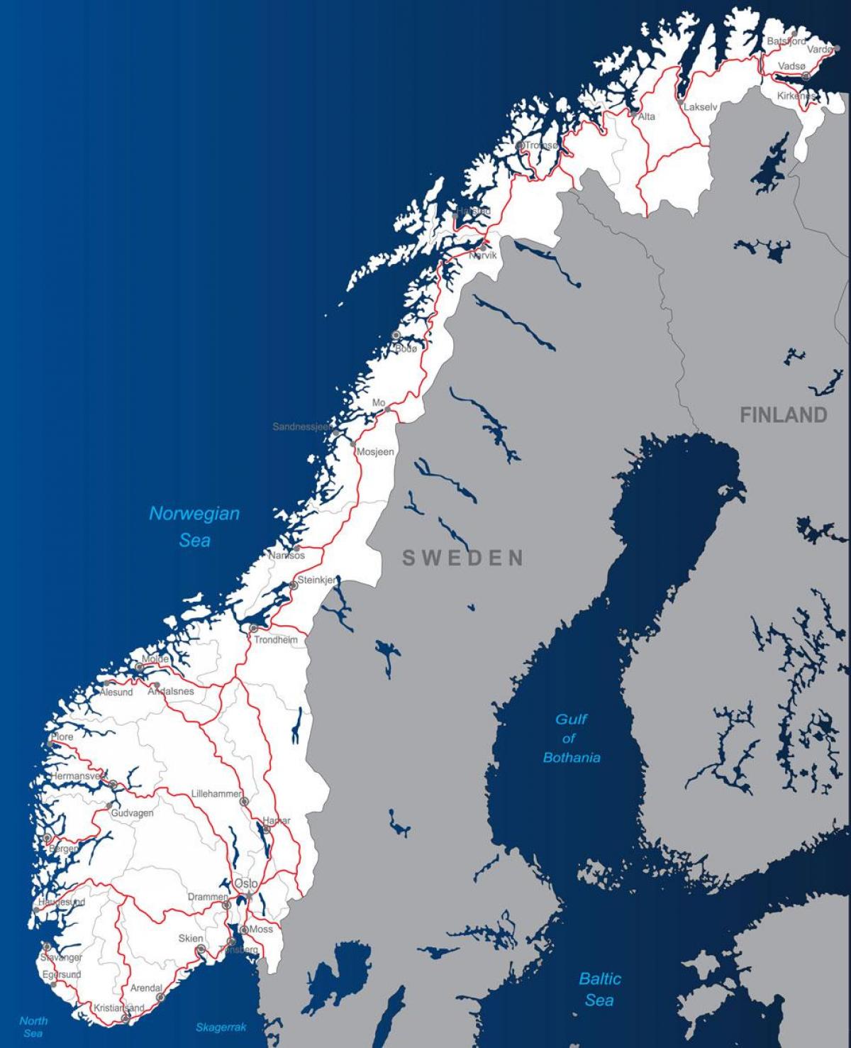 Mautstraßen in Norwegen anzeigen