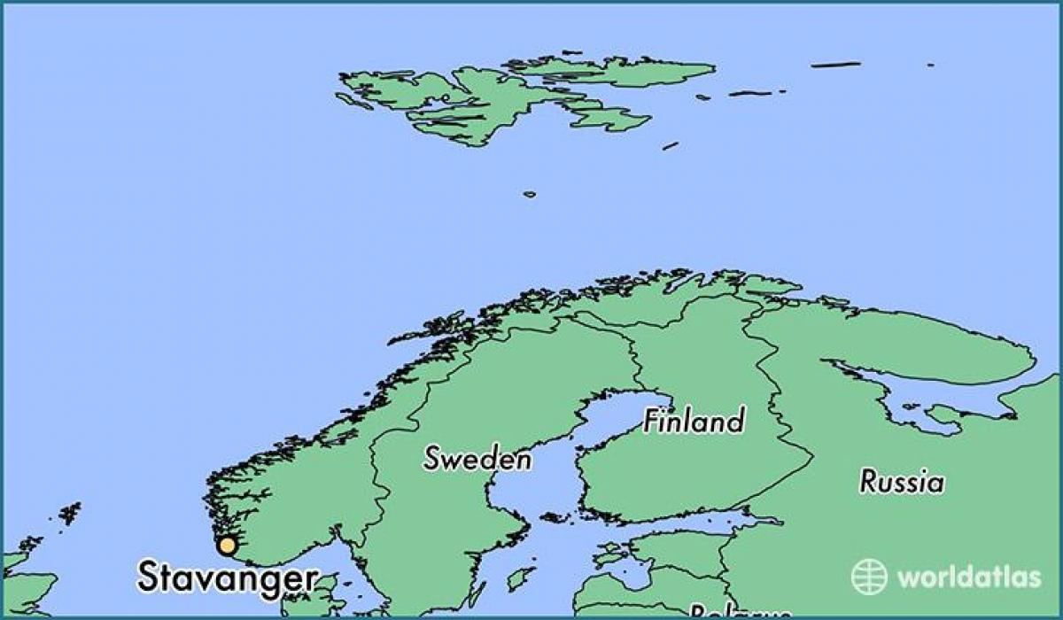 Karte stavanger Norwegen