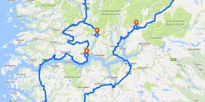 Norwegen-Gletscher anzeigen
