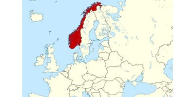 Norwegen Lage auf der Karte anzeigen