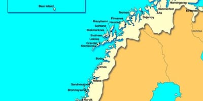 Karte von kristiansand Norwegen