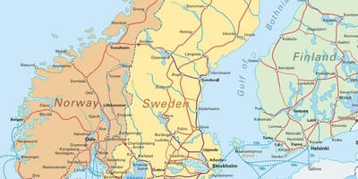Karte narvik Norwegen
