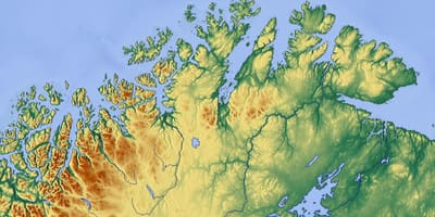 Nord-Norwegen-map