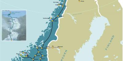 Norwegen-rail-Karte