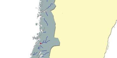 Karte von Norwegen-Fluss