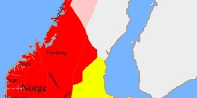 Karte von Norwegen Grenzen