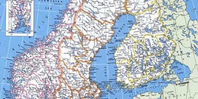 Ma von Norwegen Autobahn