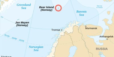 Karte von Norwegen-Inseln 