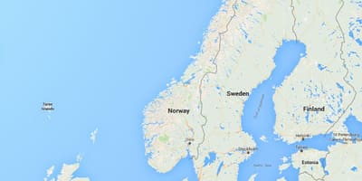 Norwegen Küste Karte