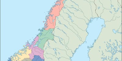 Karte von Norwegen-Vektor