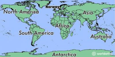 Karte von Norwegen Lage auf der Welt 