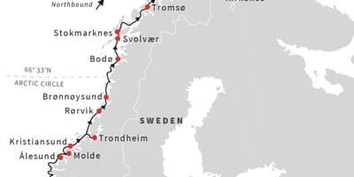Karte von Norwegen Radfahren
