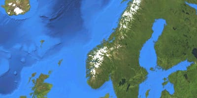 Karte von Norwegen-Sat