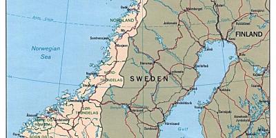 Fahren Karte von Norwegen