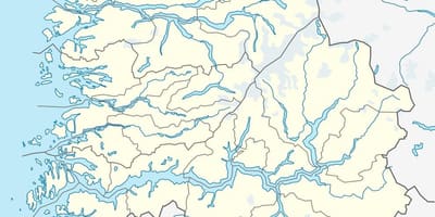 Karte von olden Norwegen