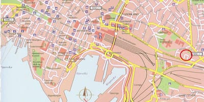 Karte von oslo, Norwegen city center