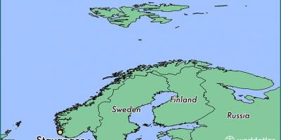 Karte stavanger Norwegen